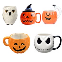 Mugs Creative Halloween Christmas Mug Pumpkin Coffee Cup Funny Breakfast Milk Gift 230815