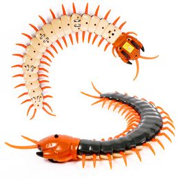 ElectricRC Animals Funny Electronic Scolopendras Remote Control Simulation Scolopendra Tricky Prank Centipede Insect Toy Gifts for Children 230814