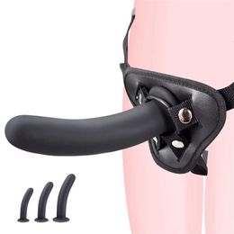 Sex Toy Massager Strap on Dildo Penis for Lesbian Women Masturbators Strapon Harness Anal Plug Butt Realistic Jelly Dildos Adults Shop