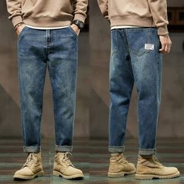 Men s Pants Baggy Jeans Men Harem Loose Fit Wide Leg Vintage Clothes Casual Male Denim Trousers Streetwear Patched Pockets HipHop Kpop 230814