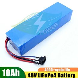 Lifepo4 48v 6Ah 8Ah 10Ah Electric Bike Battery Pack Scooter DIY Ebike 1000W Hedge Trimmer Weeder Lawn Mower+ 58.4v 2A Charger