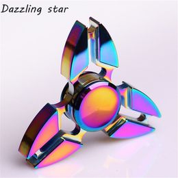 Spinning Top Tri Fidget Hand Spinner luminous Metal Finger Focus Toy ADHD Autism KidsAdult fidget spinner gyro fidget spinner Spinning DS159 230814