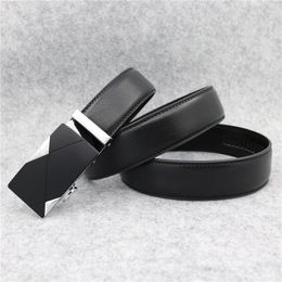 Belts 3.5cm Business Men's Belt Alloy Automatic Buckle Microfiber Material Wear-resistant Fashion For Men Waistband