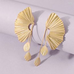 Dangle Earrings 2023 Simple Shell Tassel For Women Long Alloy Pendant Jewelry Gifts