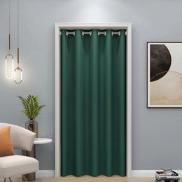 Curtain Heavy Duty Doorway for Bedroom 90 Lightproof Blackout Screen Door Protection Privacy Hall Insulation Drapes 230815