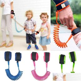 Carriers Slings Backpacks Children Anti Lost Strap Carriers Child Kids Safety Wrist Link 1.5M Outdoor Parent Baby Leash Band Todd Dhgbn