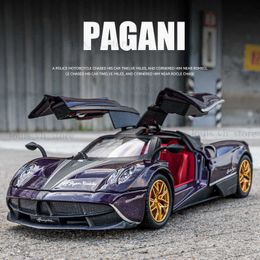 1 24 Pagani Huayra Dinastia Supercar Alloy Car Toy Car Metal Collection Model Car Sound and light Toys For ldren T230815