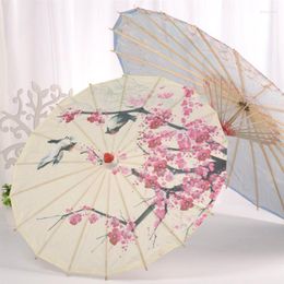 Decorative Figurines Umbrella Paper Parasol Chinese Wedding Oiled Umbrellas Dance Oil Favors Party Prop Bridal Vintage Cosplay Hanfu