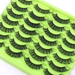 Handmade Reusable Fluffy Fake Eyelashes Wispy Multilayer Thick 3D False Lashes Naturally Soft Light Full Strip Eyelash Extensions DHL