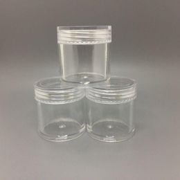 10G ML Round Plastic Cream Empty Jar Cosmetic Container Sample Jar Display Case Cosmetic Packaging 10ML Mini plastic bottle Puleq