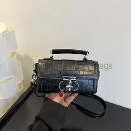 Shoulder Bags Netizen niche design bag for spring/summer 2023 new high-end texture stone grain single shoulder diagonal cross small square bag caitlin_fashion_bags