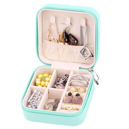 Pu Leather Jewellery Storage Earring Boxes Jewellery Box Display Case Organiser Packaging for Home Travel Girl Gift 230814