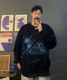 xinxinbuy Men women designer Sweatshirt seaweed coral Colorful graffiti printing sweater gray blue black white S-3XL