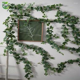 Decorative Flowers 6PCS Artificial Eucalyptus Garland Silk Vines Fake Ivy Creeper Greenery Plants Wreath For Wall Room Garden Wedding Party