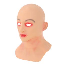 Party Masks Bald Women Halloween Mask Realistic Female Crossdressing Sexy Girl Headgear Cosplay Masquerade Party Tricky Mask Ghostface 230814