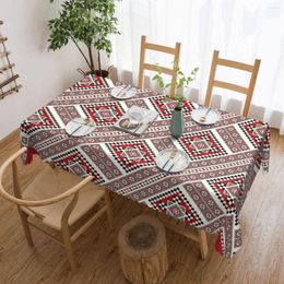 Table Cloth Traditional Embroidery Romanian Towel Model Corners Rectangular Tablecloth Ukraine Boho Bohemian Geometric