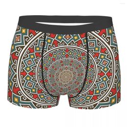 Underpants Mandala Deco Red Blue Gold Breathbale Panties Men's Underwear Ventilate Shorts Boxer Briefs