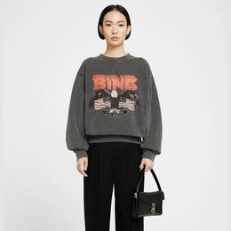 Sweatshirts 2023 New Annie Bing Summer Original Mix 30 Styles Cotton Designer Women Fashion Hoodie Streetwear Loose Oversize Tee Skateboard Tshirt e6