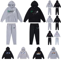 Mens Tracksuits Casual High Quality Embroidered Men Women Hoodie Trapstar London Shooters Hooded Tracksuit Designer Sportswear
