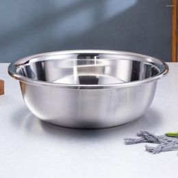 Mugs Stainless Steel Vegetable Basin Kitchen Household Washing Large Mixing Bowl Big Metal Bowls