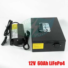 12V lithium ion battery pack 12V 60AH li ion bateria with BMS 3S for searchlight Trolling Inverter camping + 5A charge