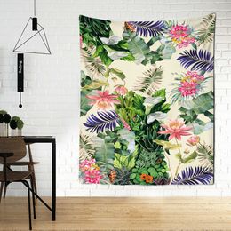 Tapestries Flower Tapestry Wall Hanging Hippie Art Dormitory Living Room Decor