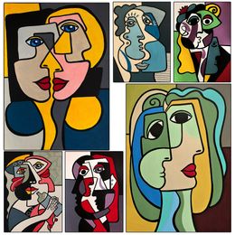 Paintings Picasso Abstract Art Classic Posters and Print Pictures Vintage Room Decor Canvas Painting Wall For Home Unframed 230815