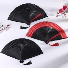 Decorative Figurines Classical Clip Colour Large Row Fan Chinese Style Hollow Out Bamboo Dance Chinoiserie Gift Wedding Party