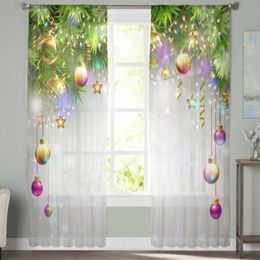 Curtain Sheer Curtains For Living Room Bedroom Balcony Transparent Window Blinds Kitchen Drapes