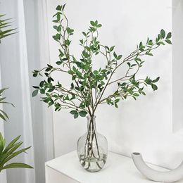 Decorative Flowers 73/113cm Artificial Plant Simulated Camellia Leaves Fake Flower Cloth Tenuifolia Ficus Tree Branch Ornaments