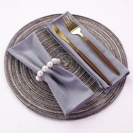 Table Napkin Soft Cotton Grey Color Cloth Napkins Place Mat For Home Kitchen Dinning Wedding Christmas Xmas Rustic Country Easter Decor