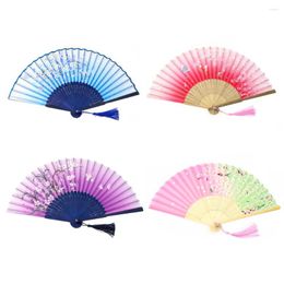 Decorative Figurines 1PC Chinese Style Ancient Costume Folding Fan Cheongsam National Tide Hanfu Home Wall Hanging Decoration Stage