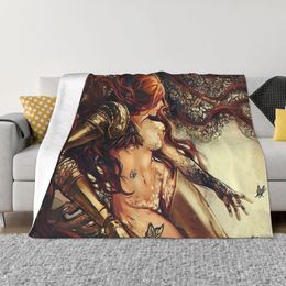 Blankets Elden Ring Steam Game Malenia Blade Of Miquella With Butterflies Portable Warm Throw Blanket for Bedding Travel 230816