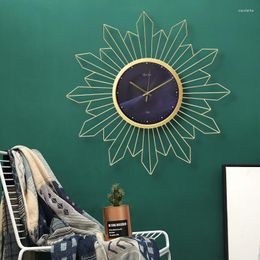 Wall Clocks Stylish Cute Clock Luxury Living Room Bedroom Mechanism Vintage Office Relogio Digital De Mesa Home Decoration