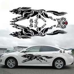 CAR Universal Wolf Car Stickers Scratch Body Animal Stickers Decal320w