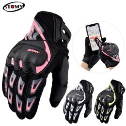 Five Fingers Gloves Suomy Motorcycle Motorbike Touch Screen Breathable Guantes Moto Racing Summer Spring Men Women Luva DH 230816