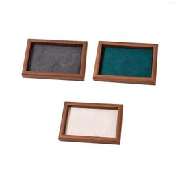 Jewellery Pouches Tray Organiser Wooden Showcase Holder Gift Ornament Drawer For Pendants Necklace Watches Ring Bracelet