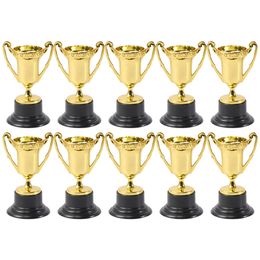 Decorative Objects 10pcs Mini Reward Prizes Plastic Award Trophies Prize Cup Toy For Kidss for Kids 230815