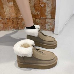 Boots 2023 New Women's Thermal Shoes Women's Snow Boots Fur Boots Women's Casual Shoes Women's Comfortable Women's Boots Botas Mujer