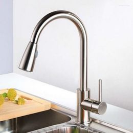 Kitchen Faucets Faucet Single Hole Pull Out Spout Sink Mixer Tap Stream Sprayer Head Fixture Accessories 2024