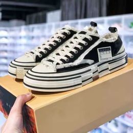 Xvessels/Vessel Luxury Shoes 2023 Quality Top G.O.P. Lows Casual Mens Women Half Drag Couple Designer Tripe S Piece By Pieces Speed Canvas
