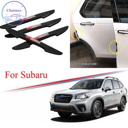 3 Colours Universal For Subaru Series Forester Outback BRZ WRX 4Pcs PVC Car Anti-Collision Strip Car Door Bumper Trim Protector Str251o