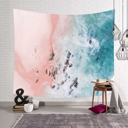 Tapestries Seascape Beach waves Tapestry Landscape Wall Hanging Beach Tapestry Fabric for Blanket Decor200x150cm Large