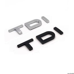 Chrome Black Letters TDI Trunk Lid Fender Badges Emblems Emblem Badge for Audi A3 A4 A5 A6 A7 A8 S3 S4 R8 RSQ5 Q5 SQ5 Q3 Q7 Q8 Sel2566