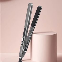 LCD Display Hair Straightener and Curler with Stepless Speed Regulation and 60 Minute Timed Shutdown for All Hair Styling Needs