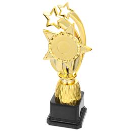 Decorative Objects Figurines Trophy Children Small Plastic Mini Decor Kids Stage Performance Cups Gold 230815