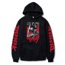 Mens Hoodies Sweatshirts Japanese Anime Hoodie Fashion Hoodies Retro Manga Berserk Long Sleeve Pullovers Vintage Tops Casual Harajuku Y2k Mens Clothing 230815