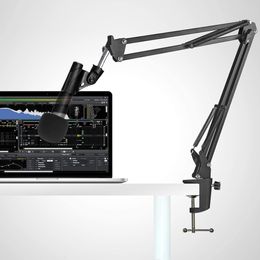 Flash Brackets SM57 Mic Stand With Pop Filter Microphone Boom Arm Foam Windscreen Cover For SM57LC Cardioid Dynamic 230816