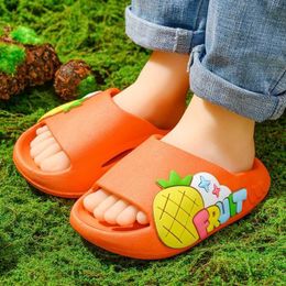 Slipper Summer Children's Slippers Cute Fruit Boys Girls Slippers Breathable Comfortable Non-slip Soft Home Slippers For Kids R230816