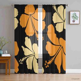 Curtain Flower Bedroom Curtain Window Treatment Drapes Tulle Curtains for Living Room Sheer Curtains R230816